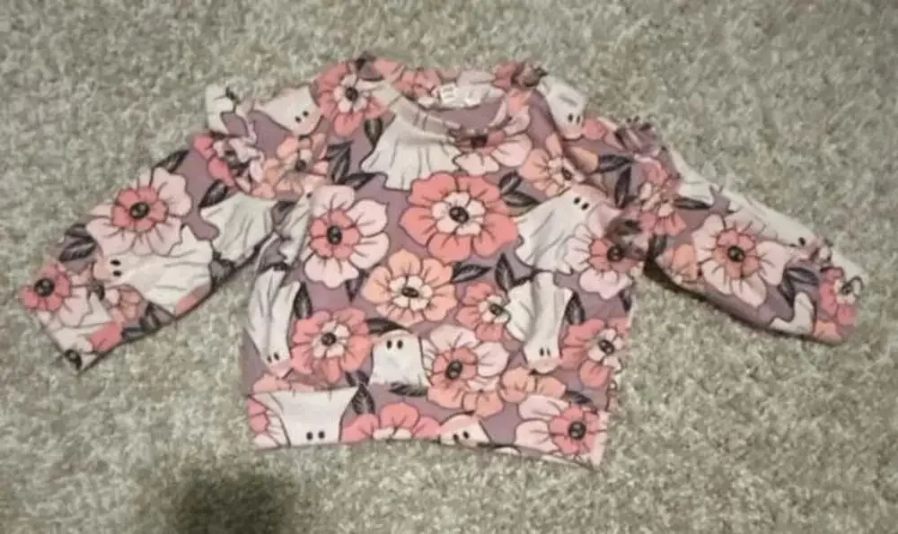 Jessica Simpson Outfit Set Size 12M Pink Ghost Floral